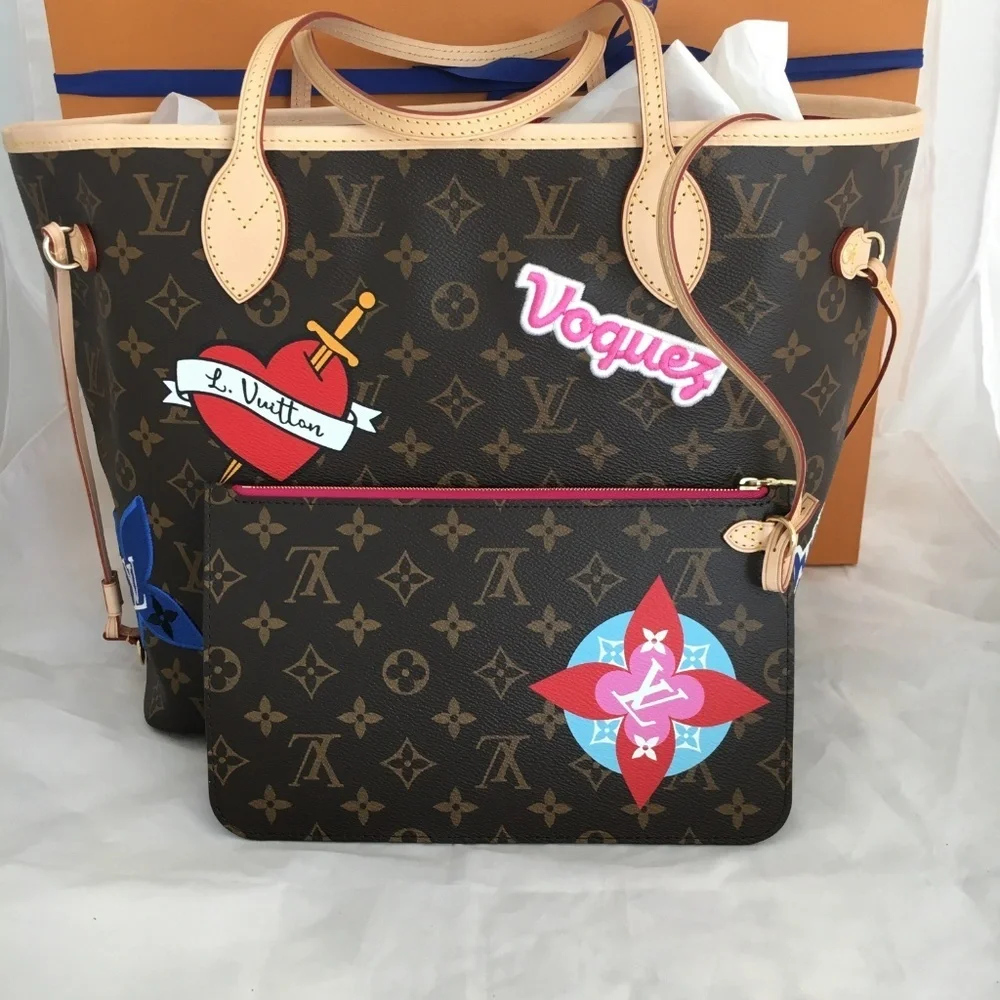Sale Louis Vuitton Ltd. Ed. 2018 Patches Neverfull MM - Picture 3 of 8